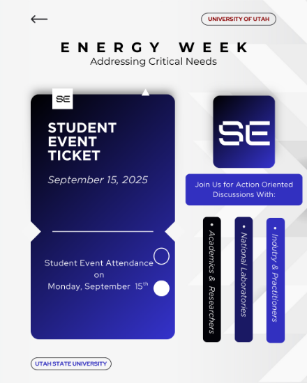 Picture of Energy Week: Student Event Only Ticket