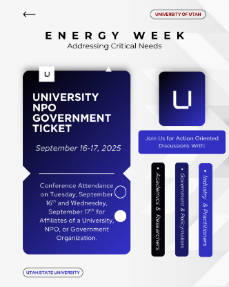 Picture of Energy Week:  Early Bird University, NPO, Government Ticket