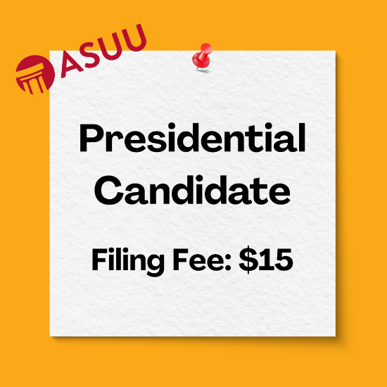 Picture of 2025-2026 ASUU Election Filing Fee: Presidential candidate