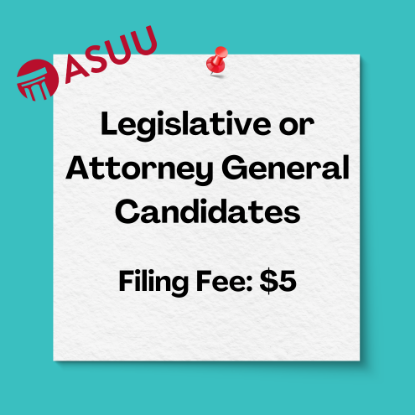 Picture of 2025-2026 ASUU Election Filing Fee: Legislative/Attorney General candidate
