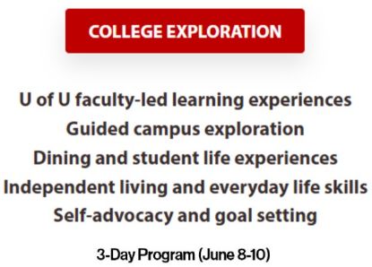 Picture of UTAH FOR ALL: COLLEGE EXPLORATION - 3 Day Program 