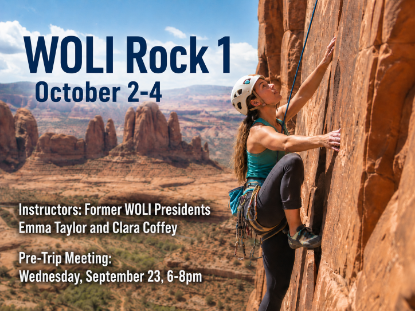Picture of WOLI Moab Rock Climbing, October 2-4, Pre-trip Meeting Wednesday, September 23, 6-8pm